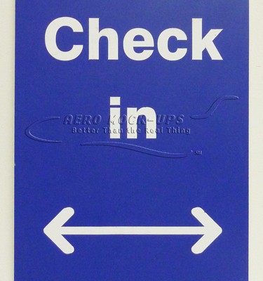 Airport signage - Check In