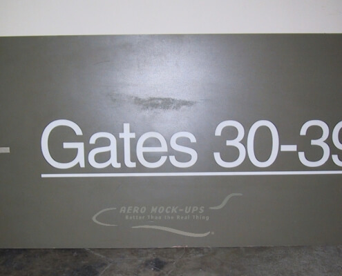 Sign Gates 30-39 Brown