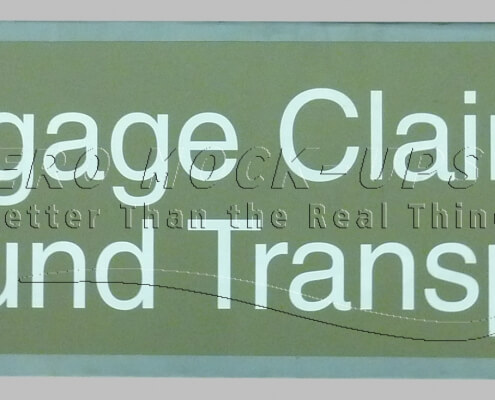 Sign - Baggage Claim/Ground Transport