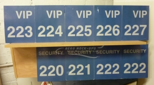 General Area Signs, VIP/Security - Door