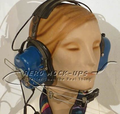 33-32 Headset, Can - Mic, Blue tn