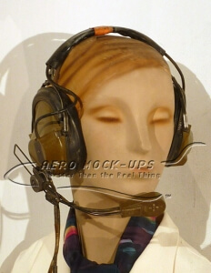 33-35 Headset, Can - Mic, Brown