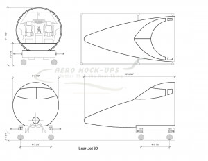 13-6 Lear 60 Cockpit Drawing