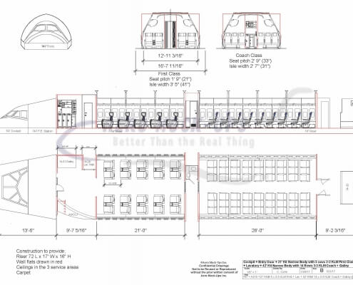 11-2 KNB 49 - 747 + A310 L1 + 5x2-2 KLM BC + Lav + 14x3-3 KLM CC + S