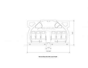 11-1 NB end view - Coach Class drawing