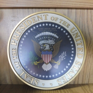 34-53 Sign, Raised - Presidential seal - 10