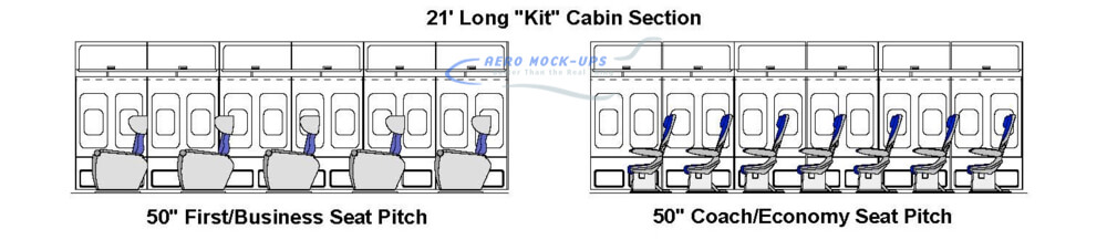21 Kit - 7 Rows KLM Coach Class- 5 Rows KLM Business - First Class_5.28.19