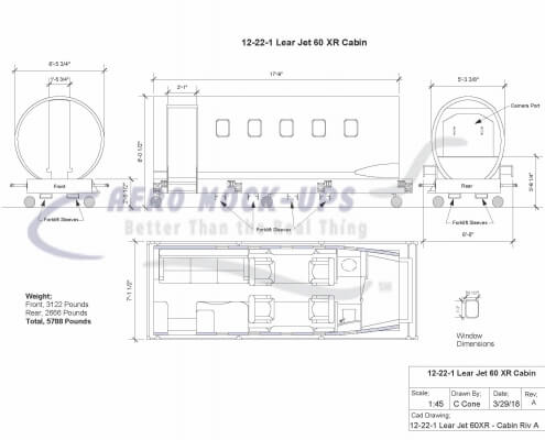 Lear Jet 60XR - Cabin Riv A