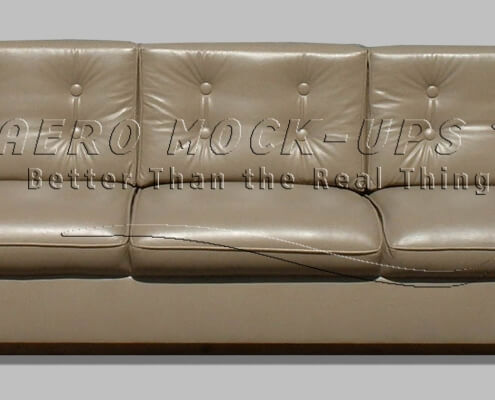 24-12 Sofa, Brown - Square armrest