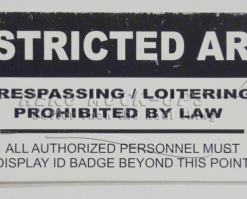 32-13 Restricted Area Trespassing