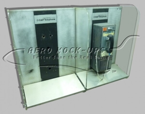 Dual wall-mounted pay phone kiosk