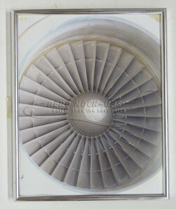 38-51 Print - Engine fan blades, framed