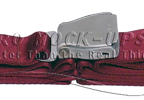 39-55 Seat Belt, Pax - Tapered, Red - No anchors