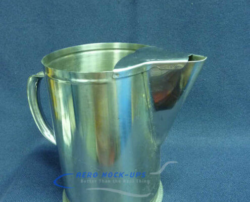 35-42 Pitcher, Metal - Round, Long spout